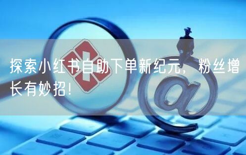 探索小红书自助下单新纪元，粉丝增长有妙招！