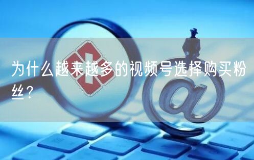 为什么越来越多的视频号选择购买粉丝？