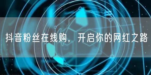 抖音粉丝在线购，开启你的网红之路