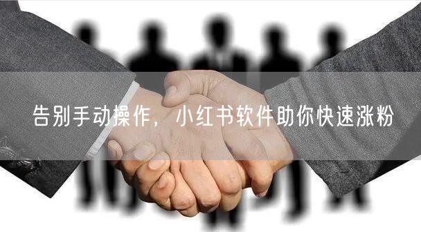 告别手动操作，小红书软件助你快速涨粉