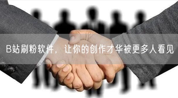 B站刷粉软件，让你的创作才华被更多人看见