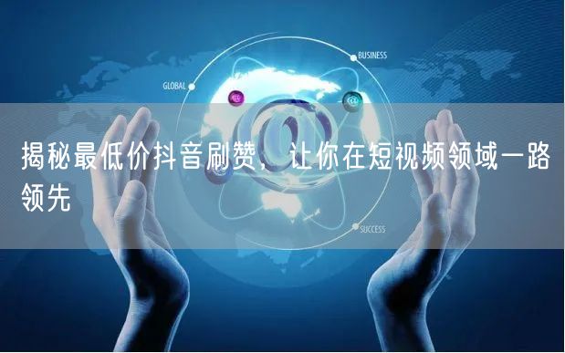 揭秘最低价抖音刷赞，让你在短视频领域一路领先
