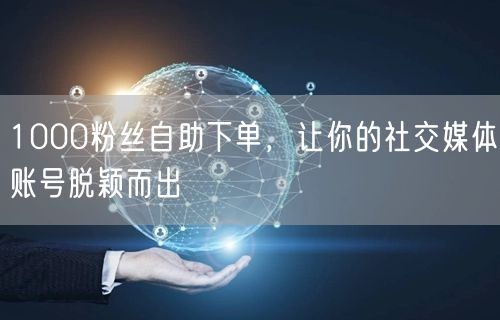 1000粉丝自助下单，让你的社交媒体账号脱颖而出