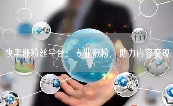 快手涨粉丝平台：专业涨粉，助力内容变现