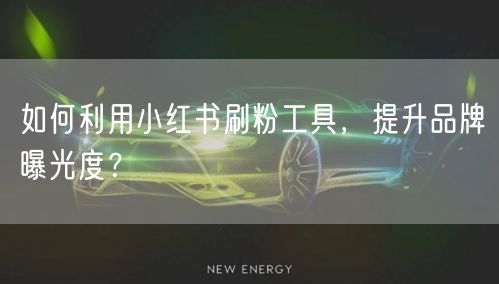 如何利用小红书刷粉工具，提升品牌曝光度？