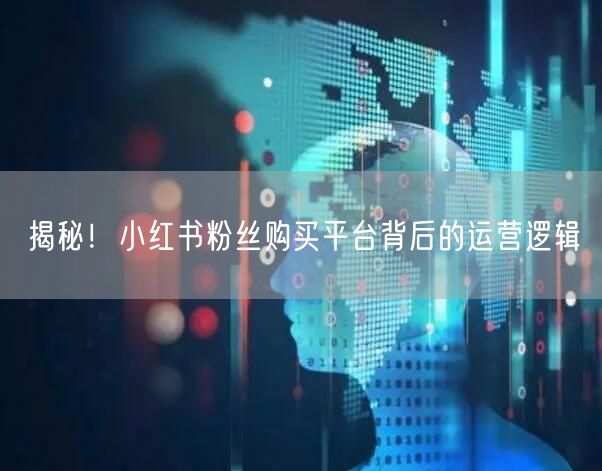 揭秘！小红书粉丝购买平台背后的运营逻辑