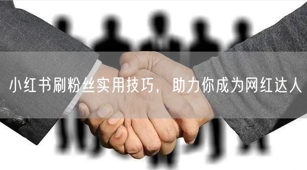 小红书刷粉丝实用技巧，助力你成为网红达人