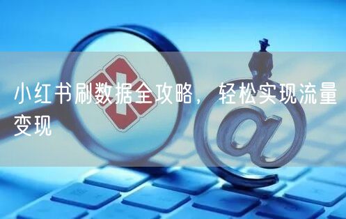 小红书刷数据全攻略，轻松实现流量变现