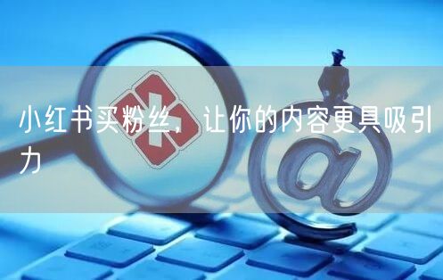 小红书买粉丝，让你的内容更具吸引力