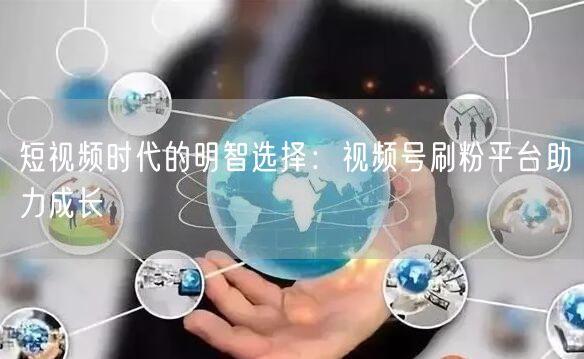 短视频时代的明智选择：视频号刷粉平台助力成长