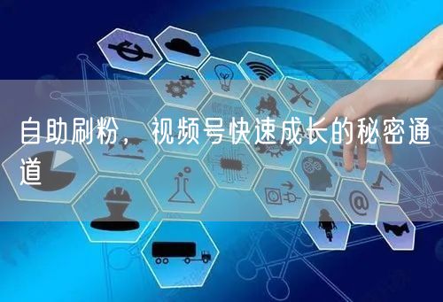 自助刷粉，视频号快速成长的秘密通道