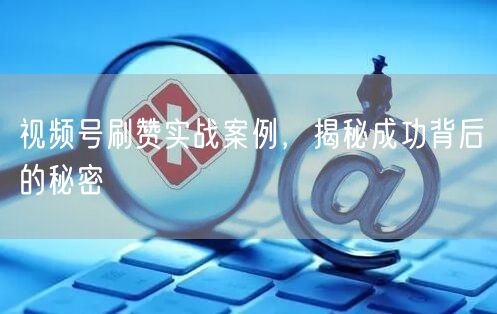 视频号刷赞实战案例，揭秘成功背后的秘密