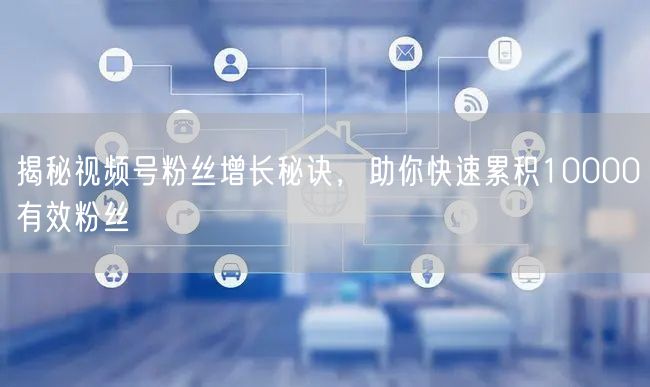 揭秘视频号粉丝增长秘诀，助你快速累积10000有效粉丝