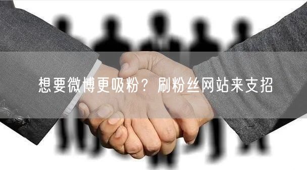 想要微博更吸粉？刷粉丝网站来支招