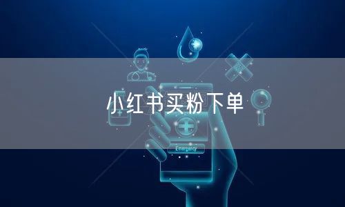 小红书买粉下单