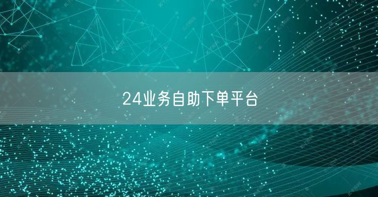 24业务自助下单平台