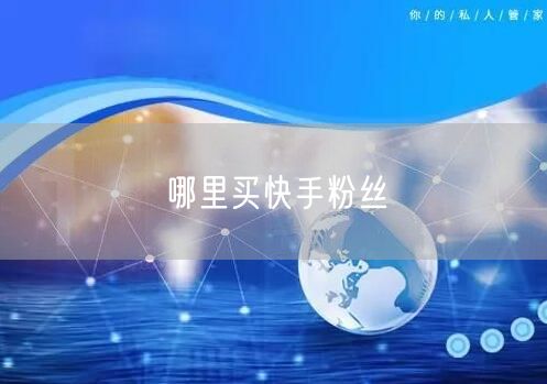 哪里买快手粉丝