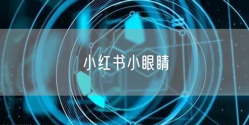 小红书小眼睛