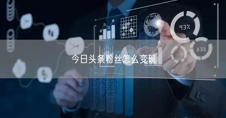 今日头条粉丝怎么变现