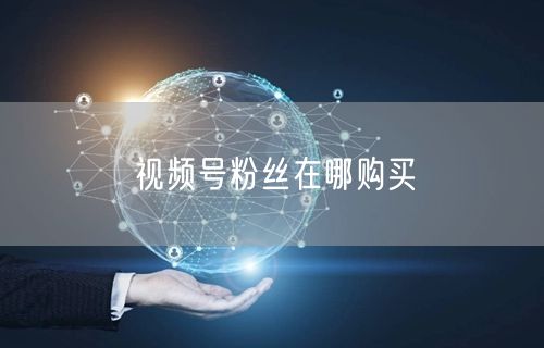 视频号粉丝在哪购买