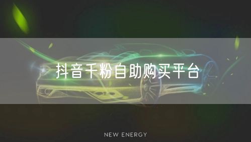 抖音千粉自助购买平台