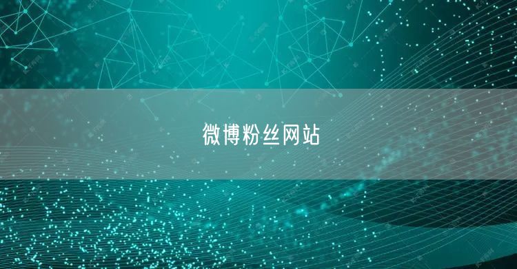 微博粉丝网站