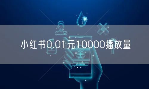 小红书0.01元10000播放量