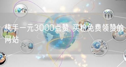 快手一元3000点赞 买粉免费领赞的网站