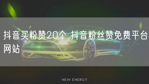 抖音买粉赞20个 抖音粉丝赞免费平台网站