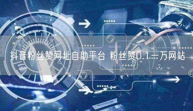 抖音粉丝赞网址自助平台 粉丝赞0.1一万网站
