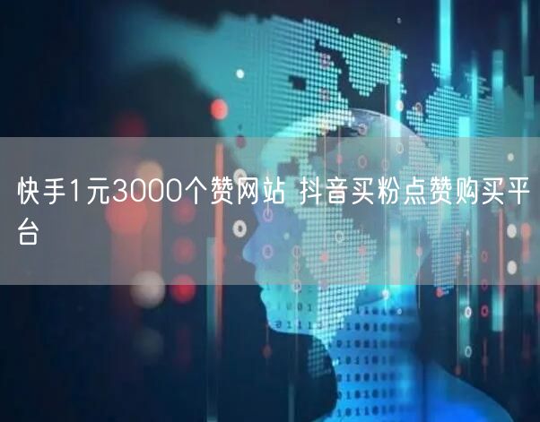 快手1元3000个赞网站 抖音买粉点赞购买平台